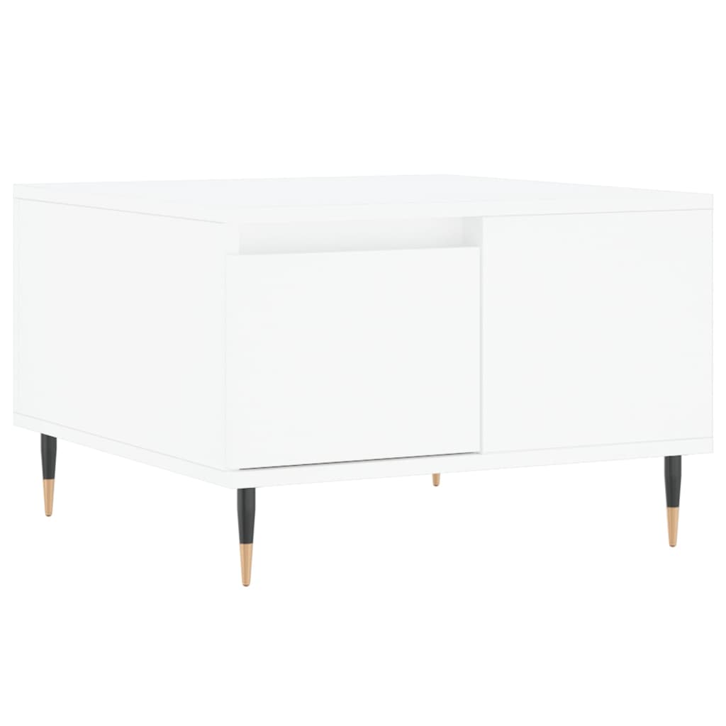 Coffee Table White 55x55x36,5 cm Engineered Wood