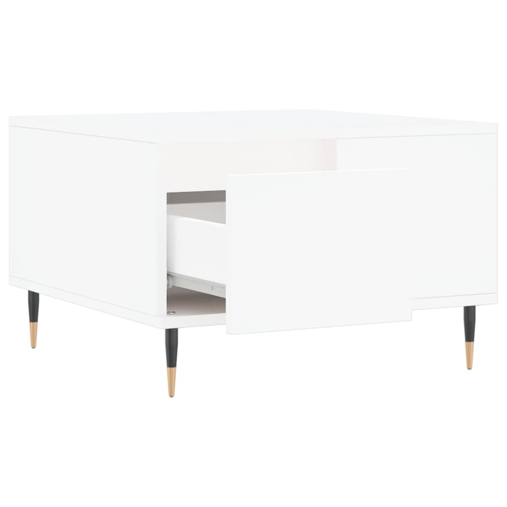 Coffee Table White 55x55x36,5 cm Engineered Wood