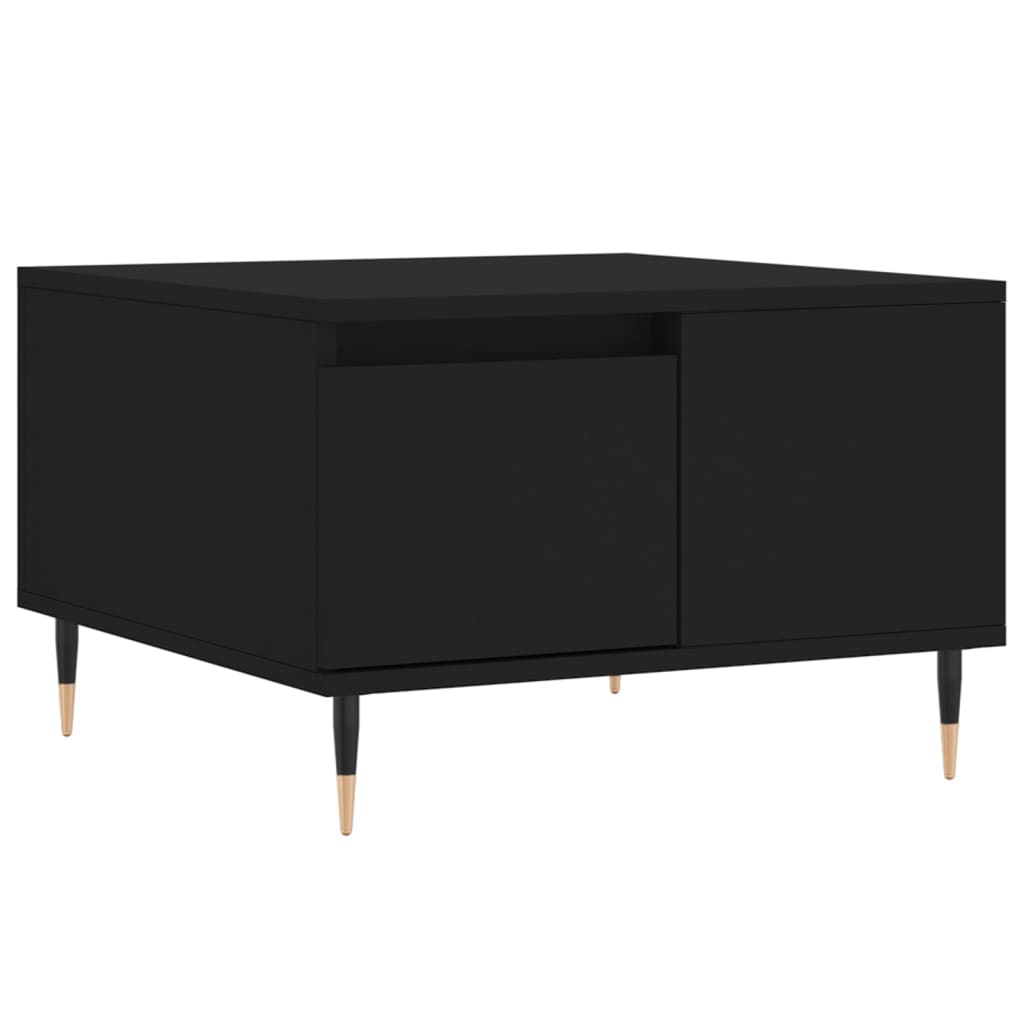 Coffee Table Black 55x55x36,5 cm Engineered Wood