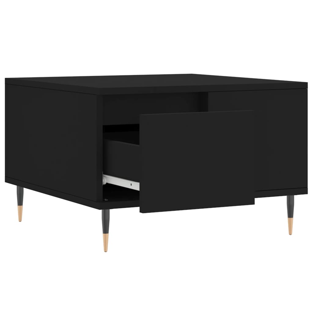 Coffee Table Black 55x55x36,5 cm Engineered Wood