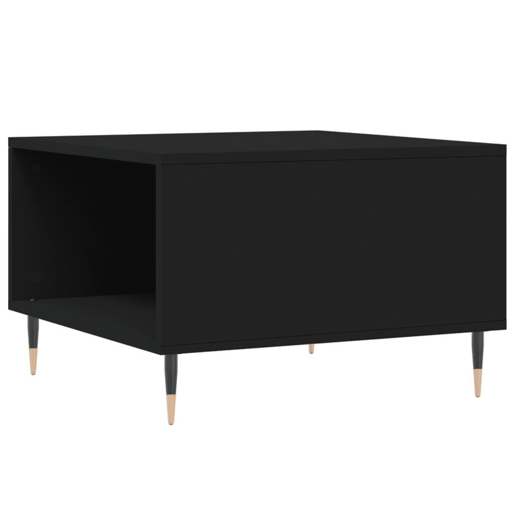 Coffee Table Black 55x55x36,5 cm Engineered Wood