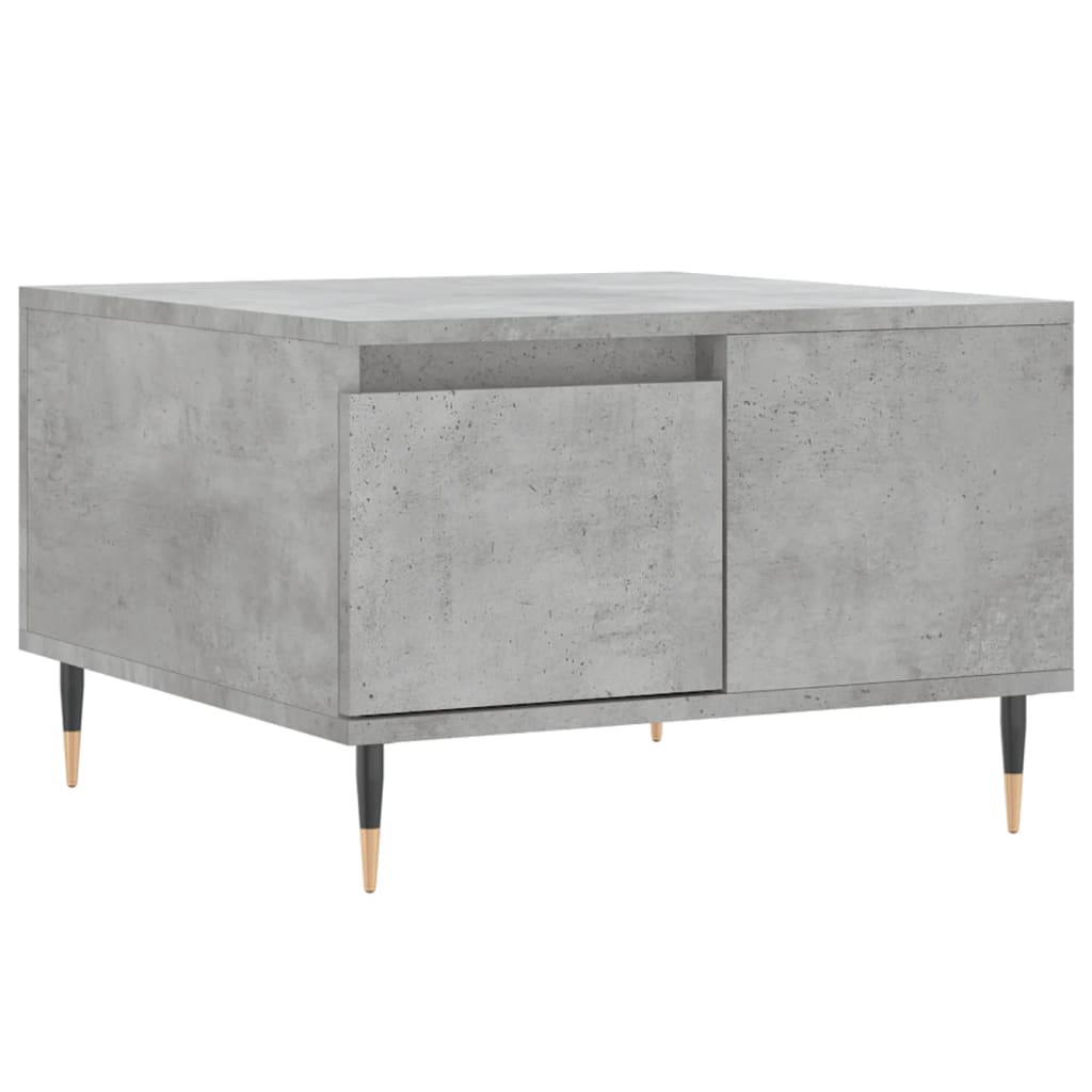 Coffee Table Concrete Grey 55x55x36,5 cm Engineered Wood
