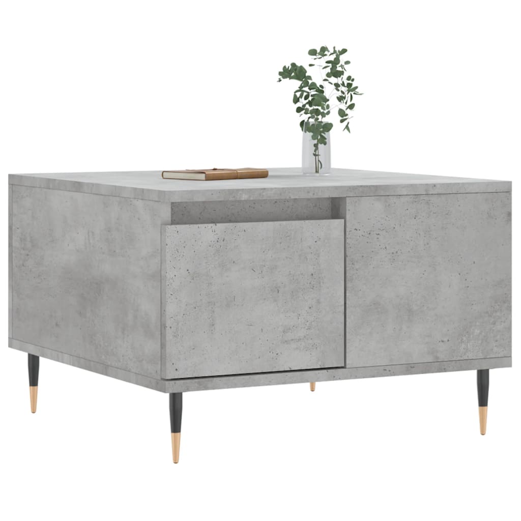 Coffee Table Concrete Grey 55x55x36,5 cm Engineered Wood