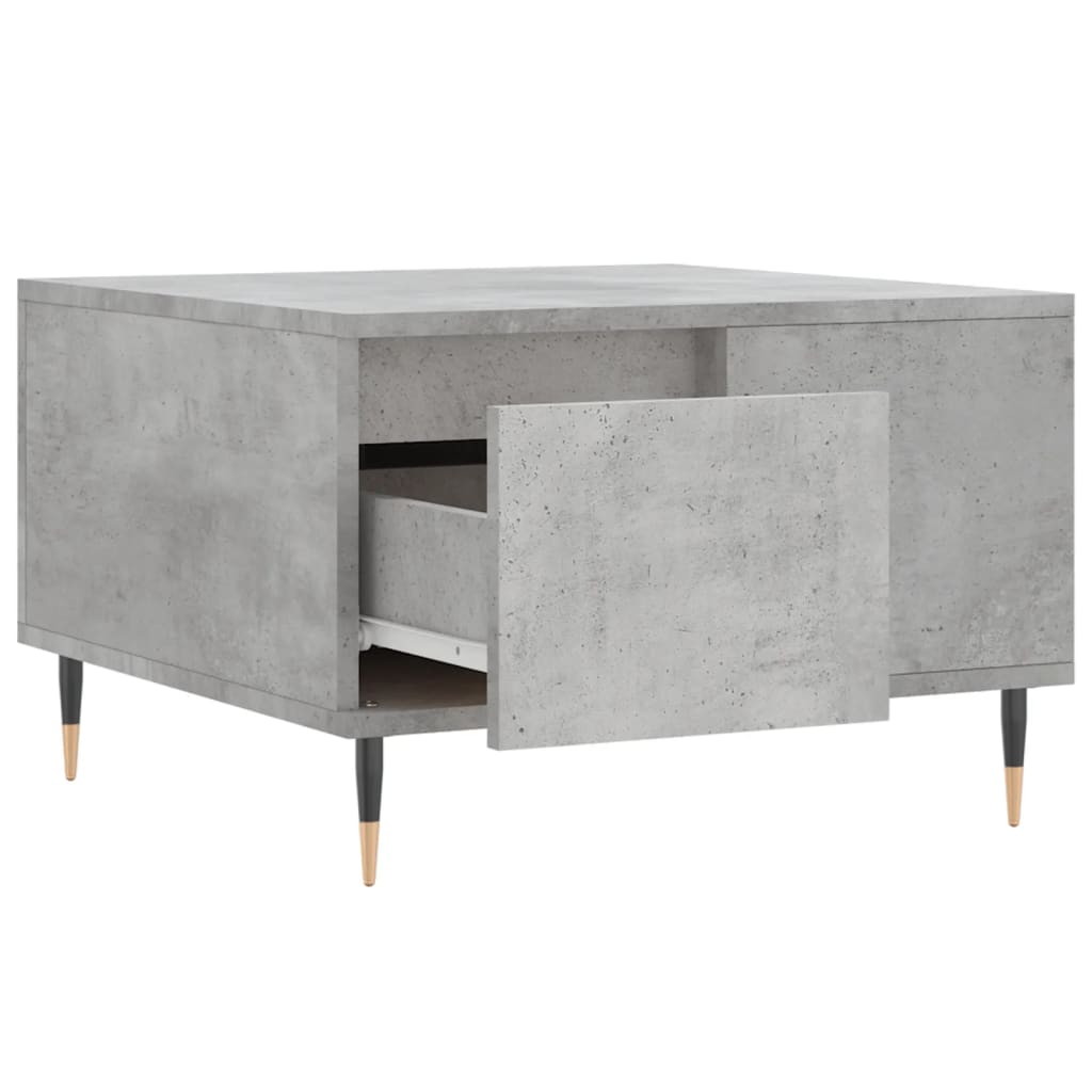 Coffee Table Concrete Grey 55x55x36,5 cm Engineered Wood