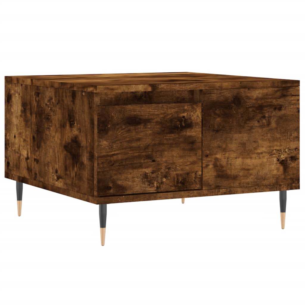 Coffee Table Smoked Oak 55x55x36,5 cm Engineered Wood