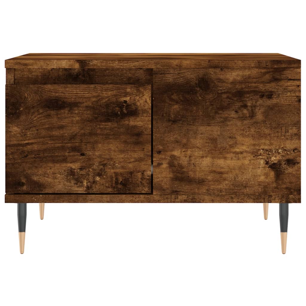 Coffee Table Smoked Oak 55x55x36,5 cm Engineered Wood
