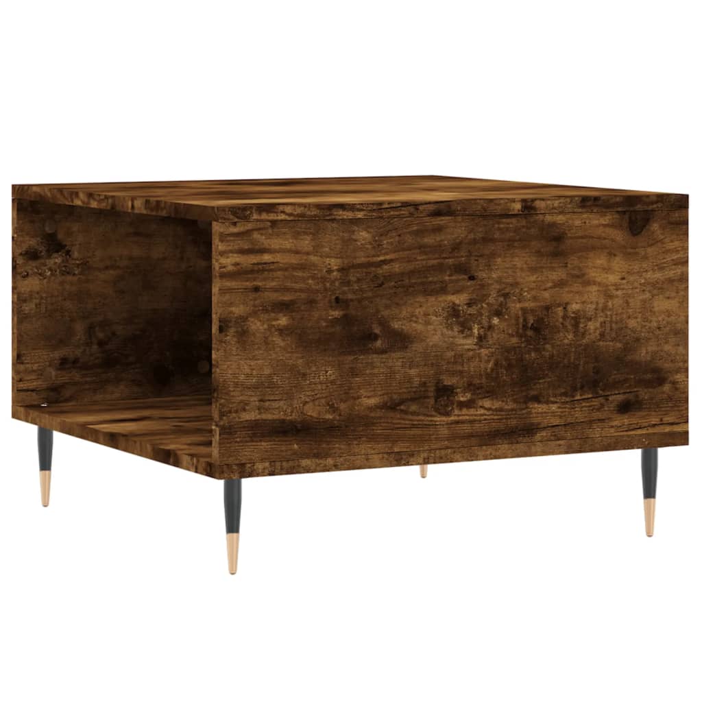 Coffee Table Smoked Oak 55x55x36,5 cm Engineered Wood
