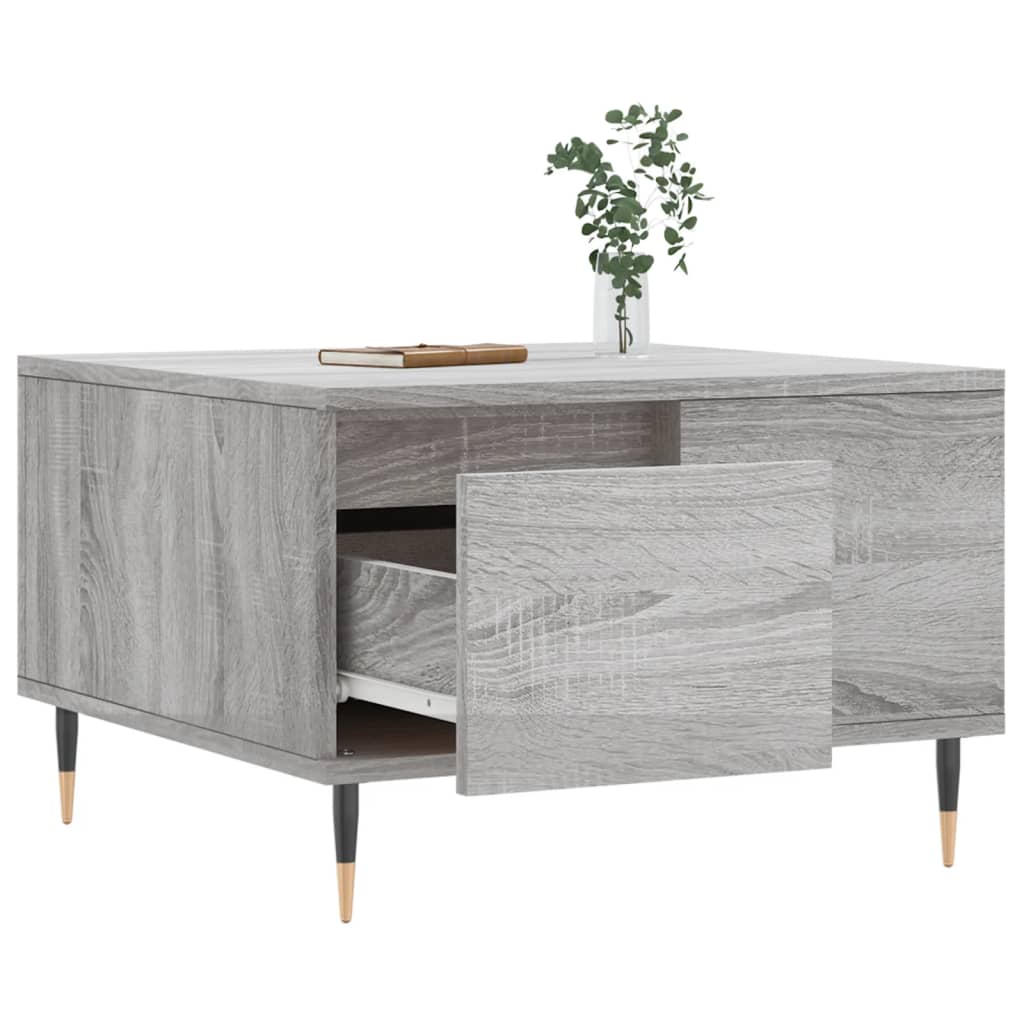 Coffee Table Grey Sonoma 55x55x36,5 cm Engineered Wood