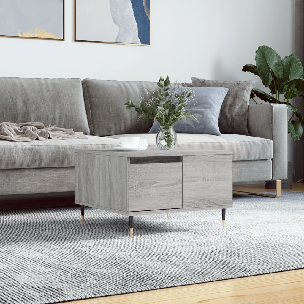 Coffee Table Grey Sonoma 55x55x36,5 cm Engineered Wood