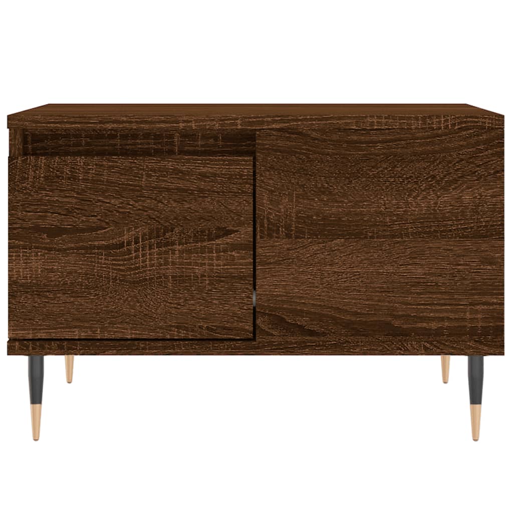 Coffee Table Brown Oak 55x55x36,5 cm Engineered Wood