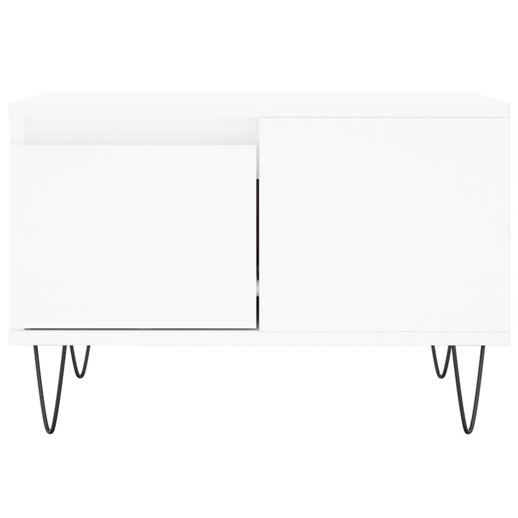 Coffee Table White 55x55x36,5 cm Engineered Wood