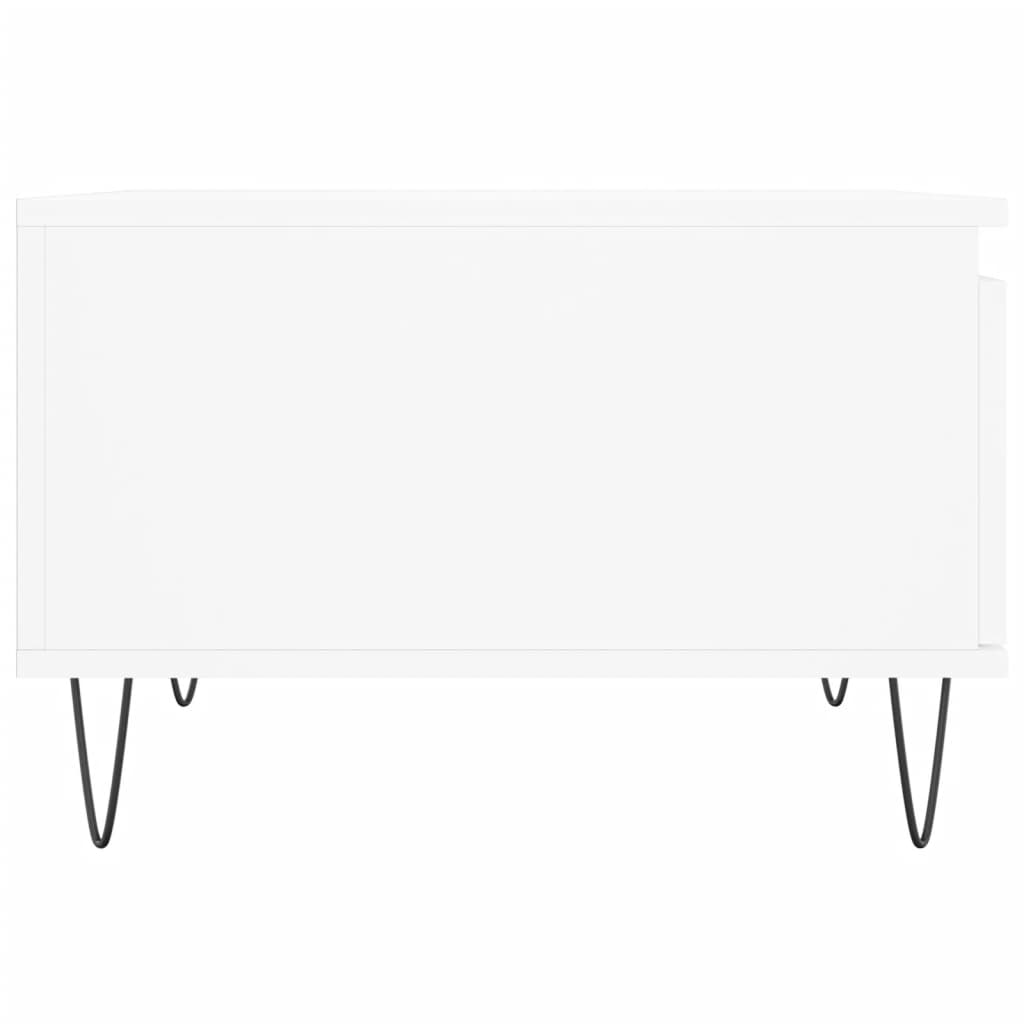 Coffee Table White 55x55x36,5 cm Engineered Wood