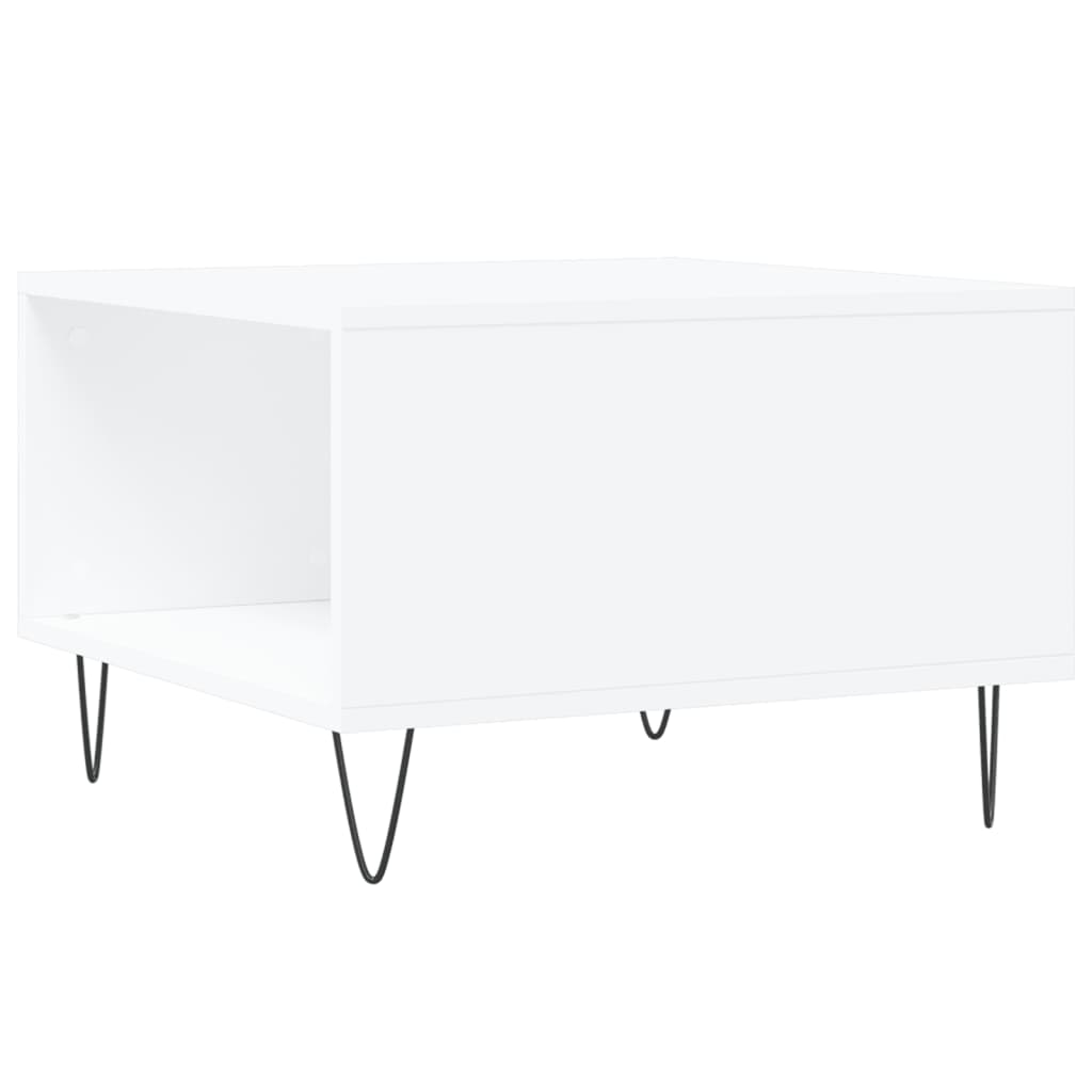 Coffee Table White 55x55x36,5 cm Engineered Wood