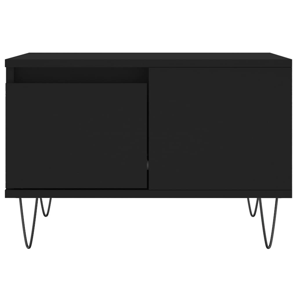 Coffee Table Black 55x55x36,5 cm Engineered Wood