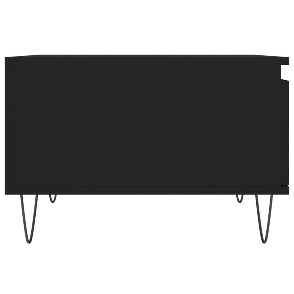 Coffee Table Black 55x55x36,5 cm Engineered Wood