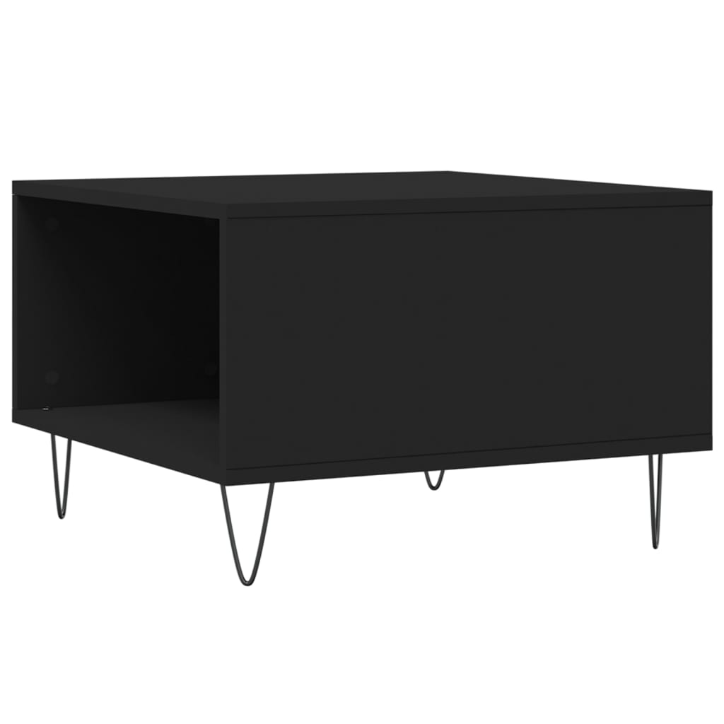 Coffee Table Black 55x55x36,5 cm Engineered Wood