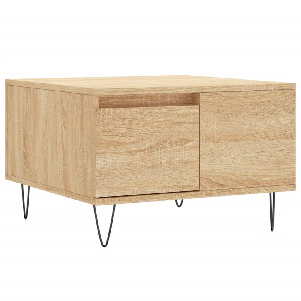 Coffee Table Sonoma Oak 55x55x36,5 cm Engineered Wood