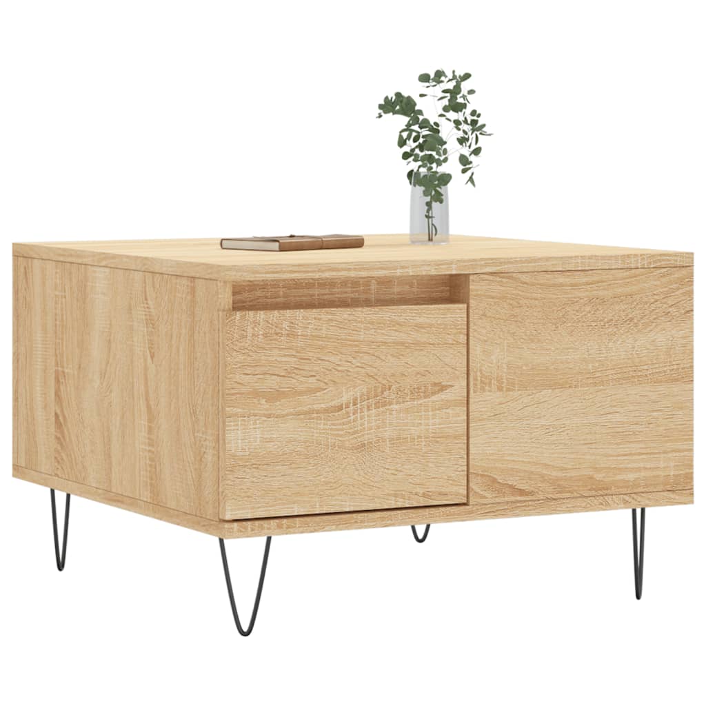 Coffee Table Sonoma Oak 55x55x36,5 cm Engineered Wood