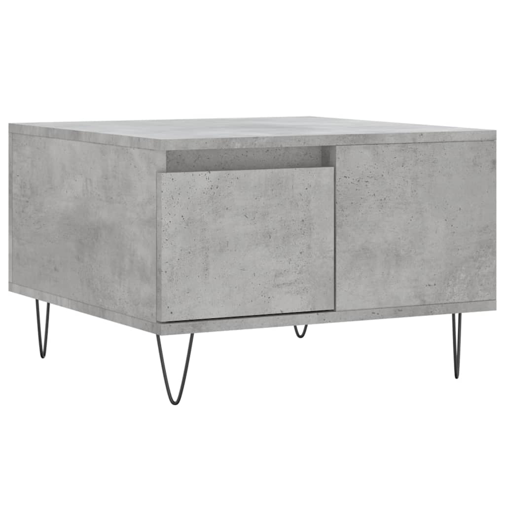 Coffee Table Concrete Grey 55x55x36,5 cm Engineered Wood