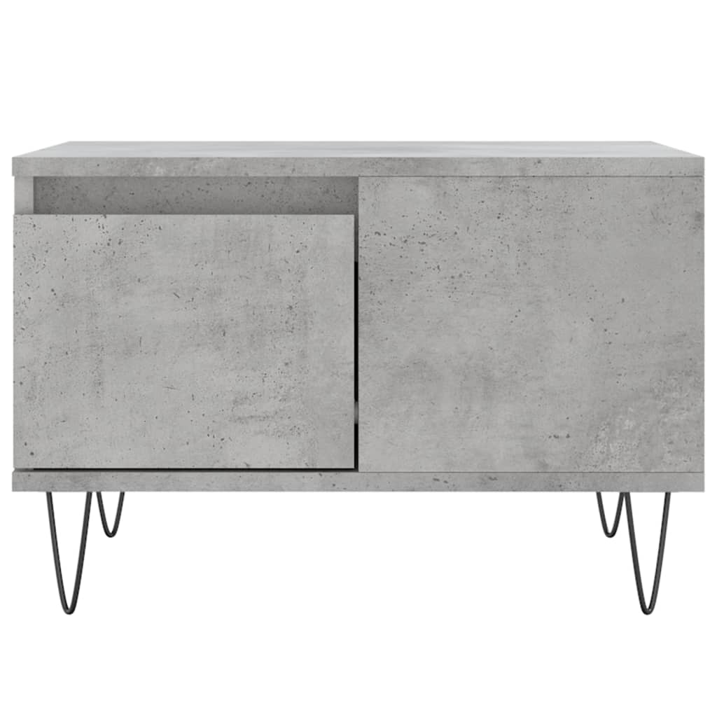 Coffee Table Concrete Grey 55x55x36,5 cm Engineered Wood