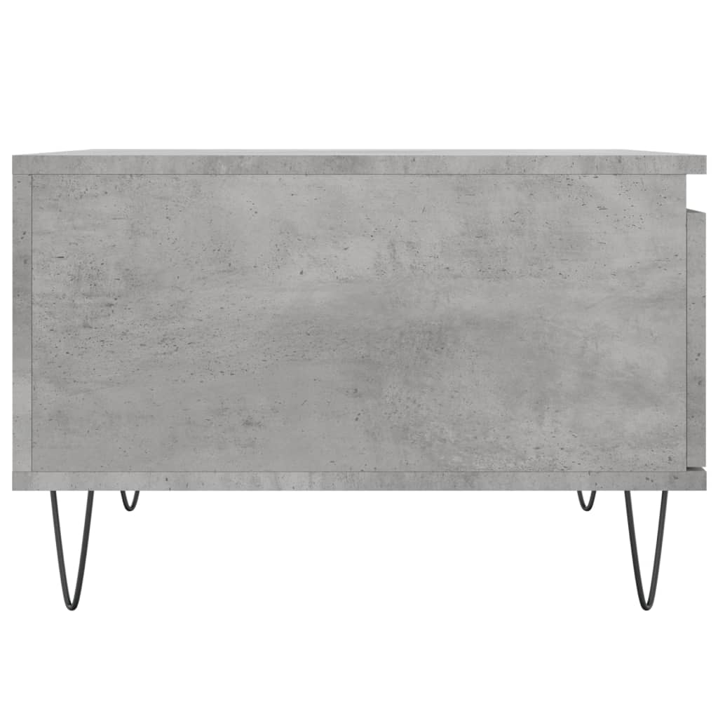Coffee Table Concrete Grey 55x55x36,5 cm Engineered Wood