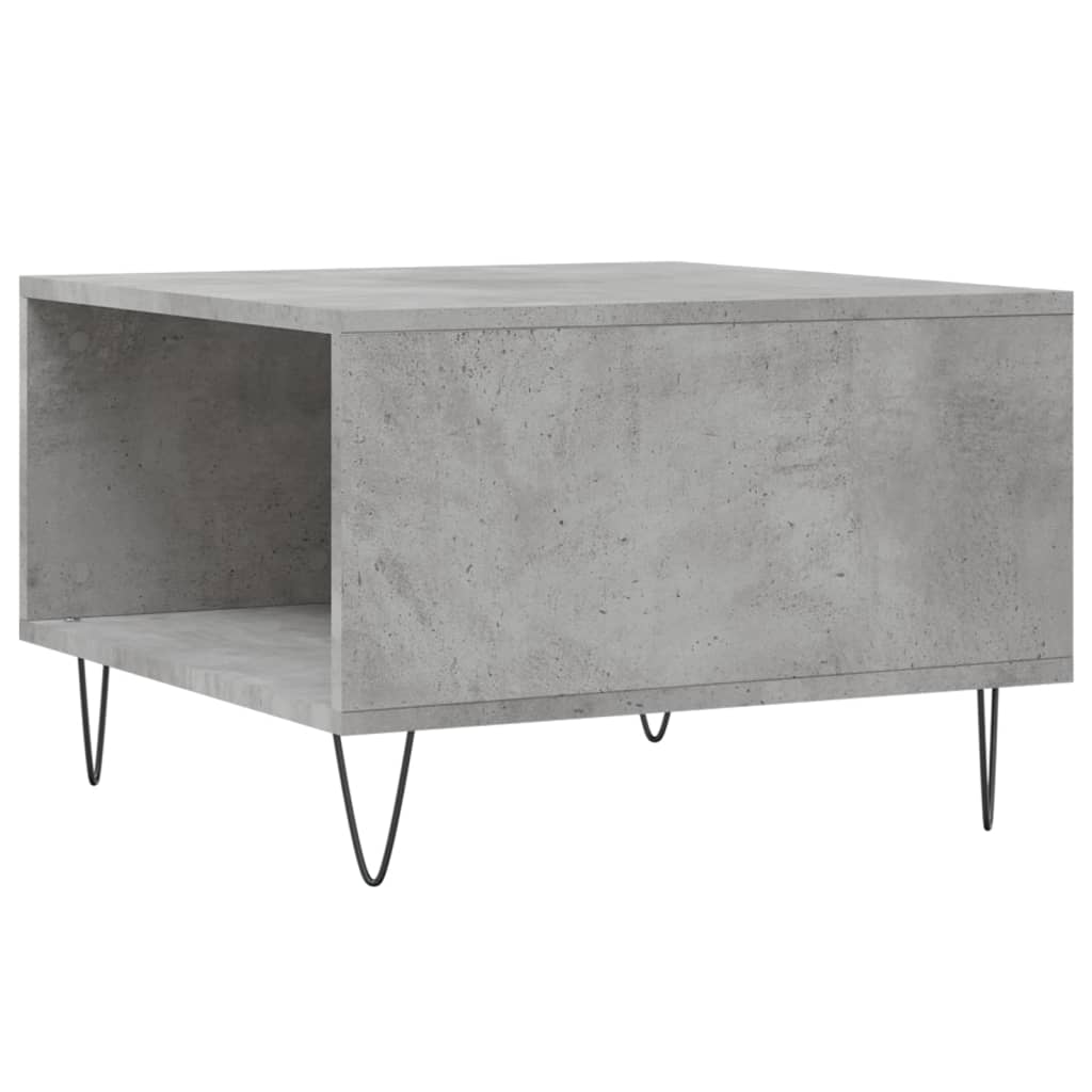 Coffee Table Concrete Grey 55x55x36,5 cm Engineered Wood