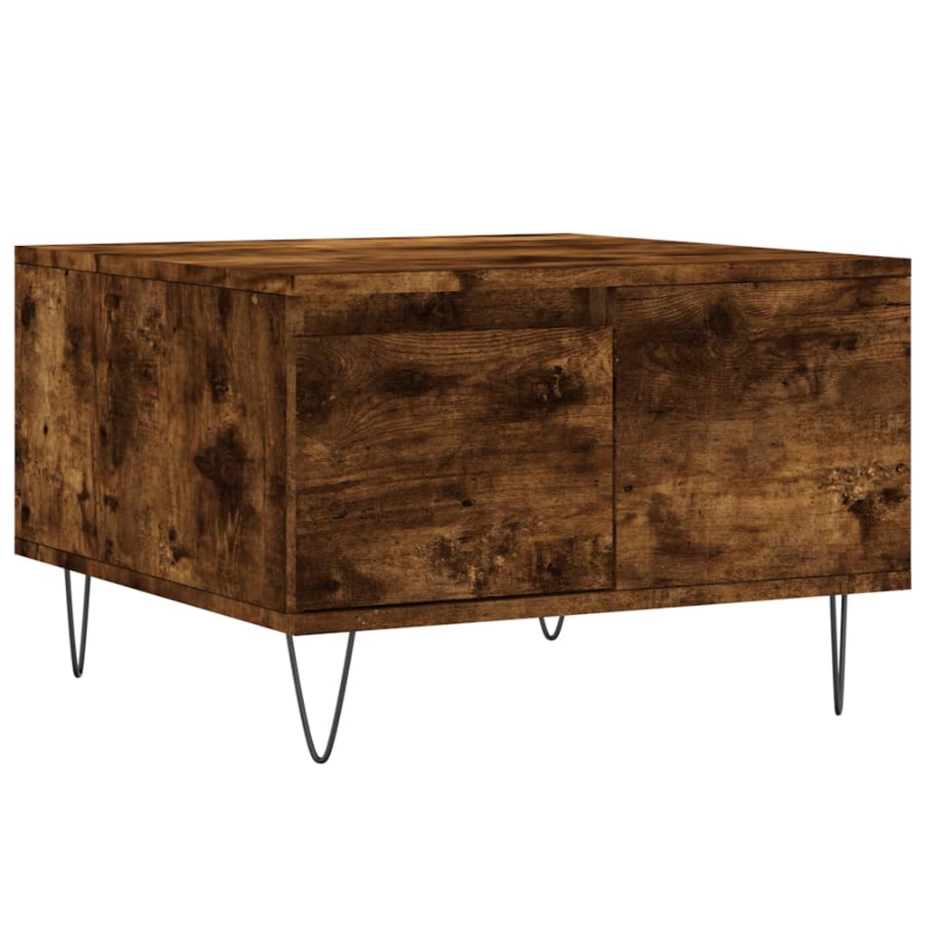 Coffee Table Smoked Oak 55x55x36,5 cm Engineered Wood