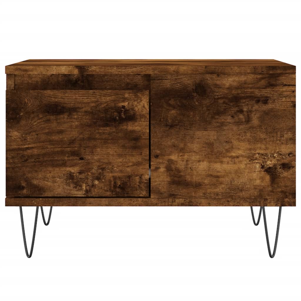 Coffee Table Smoked Oak 55x55x36,5 cm Engineered Wood