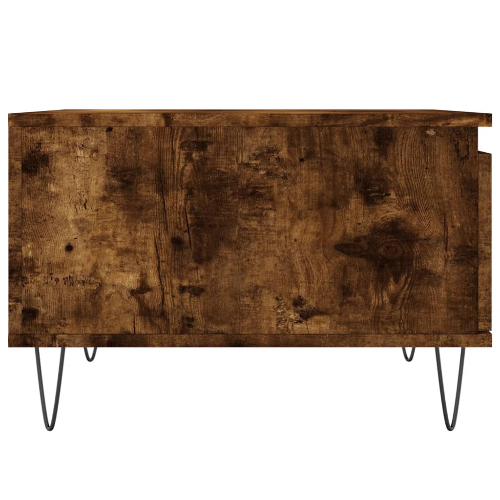 Coffee Table Smoked Oak 55x55x36,5 cm Engineered Wood