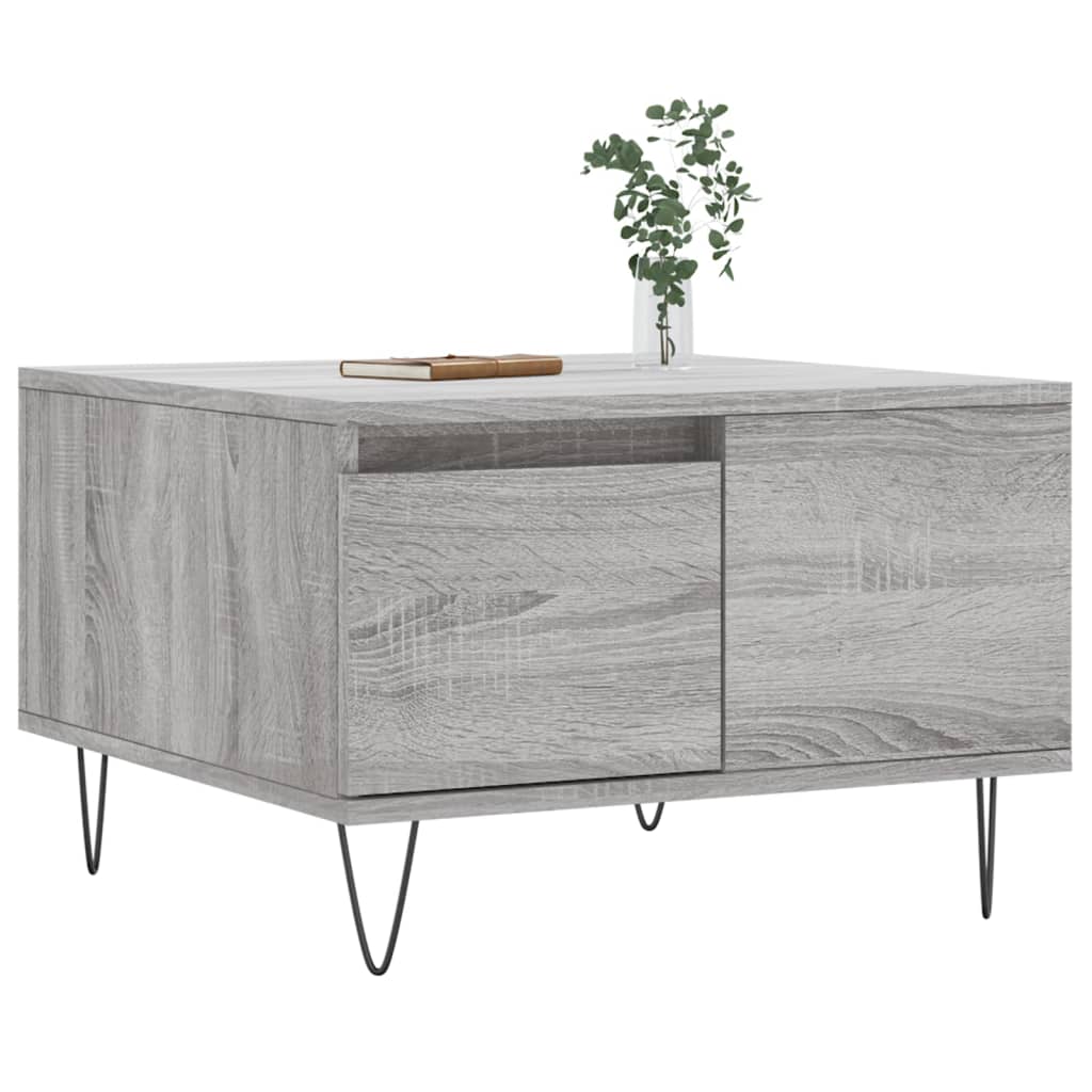 Coffee Table Grey Sonoma 55x55x36,5 cm Engineered Wood