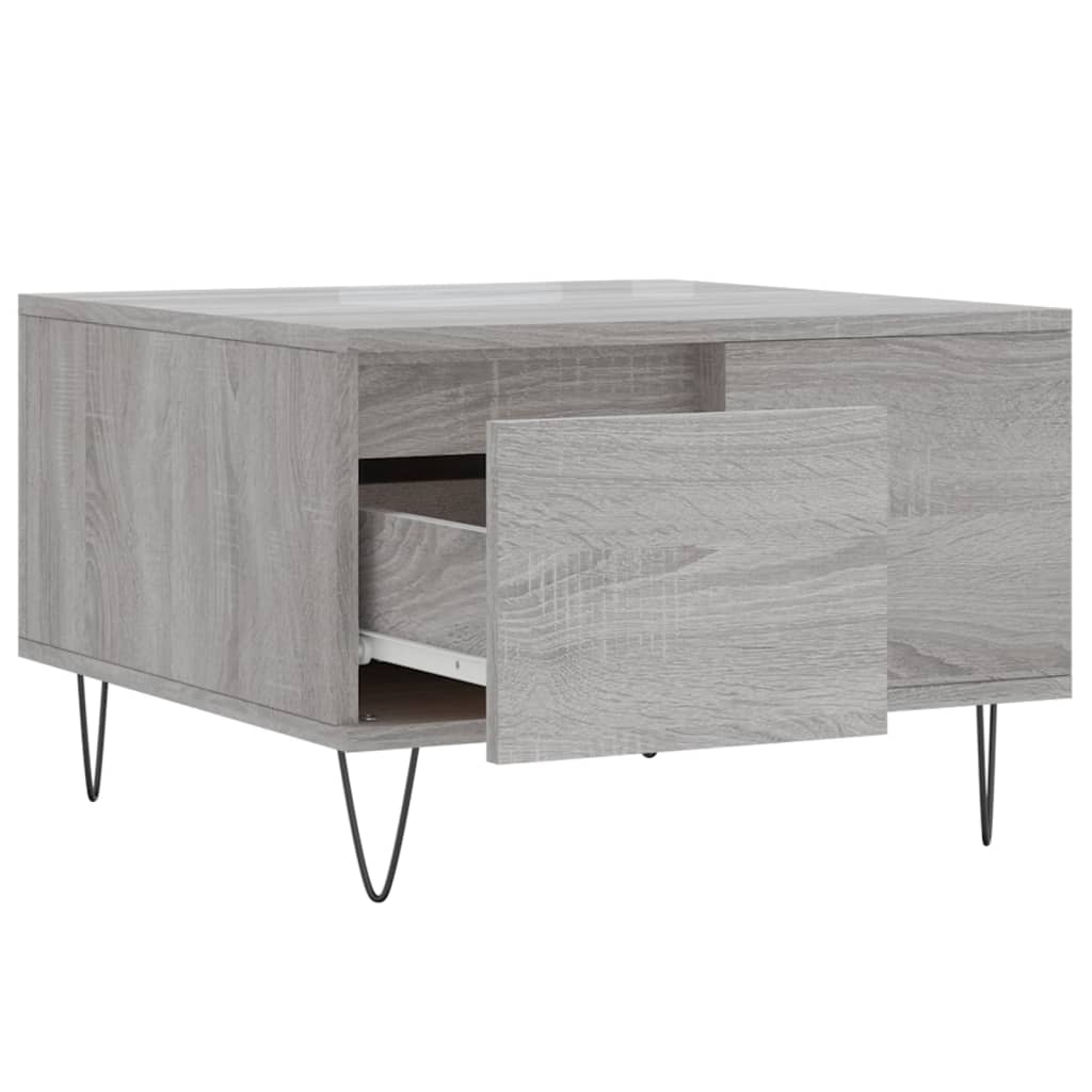 Coffee Table Grey Sonoma 55x55x36,5 cm Engineered Wood