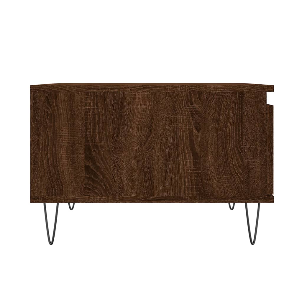 Coffee Table Brown Oak 55x55x36,5 cm Engineered Wood