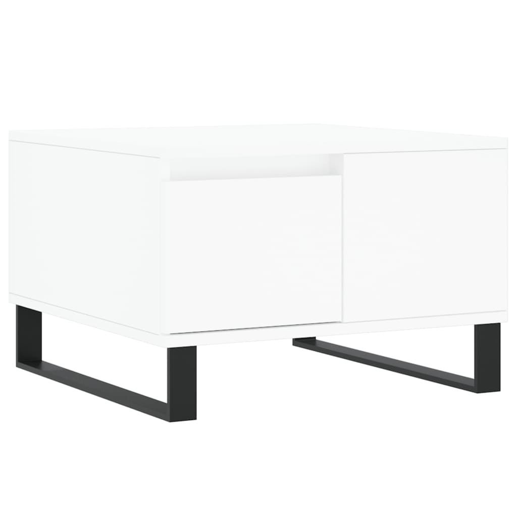 Coffee Table White 55x55x36,5 cm Engineered Wood