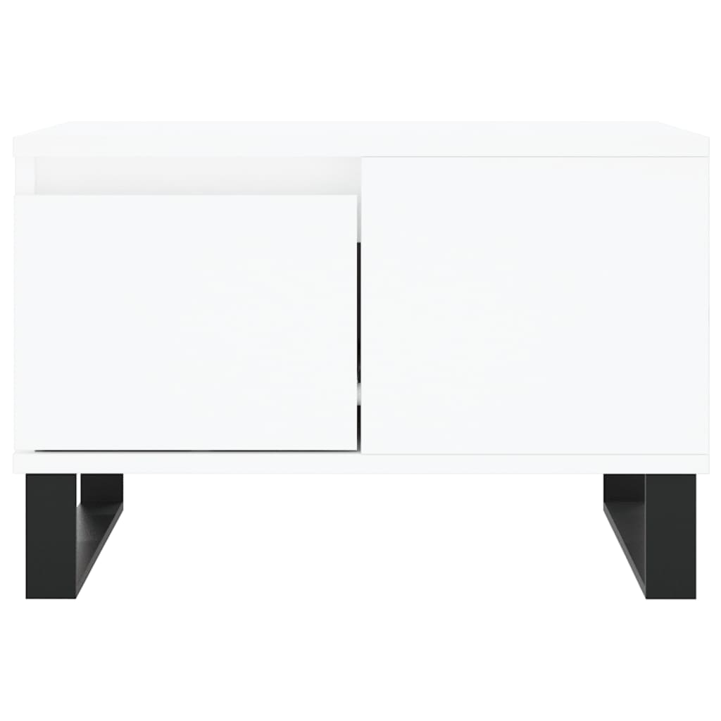 Coffee Table White 55x55x36,5 cm Engineered Wood