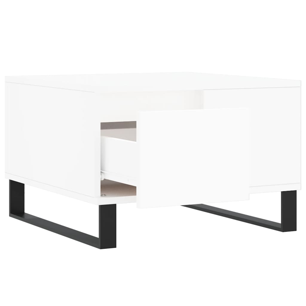 Coffee Table White 55x55x36,5 cm Engineered Wood