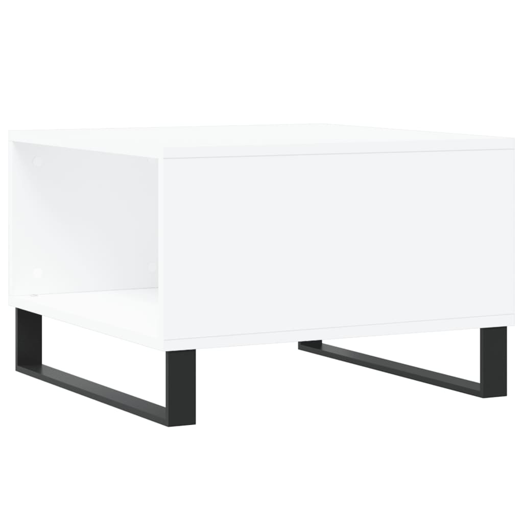 Coffee Table White 55x55x36,5 cm Engineered Wood