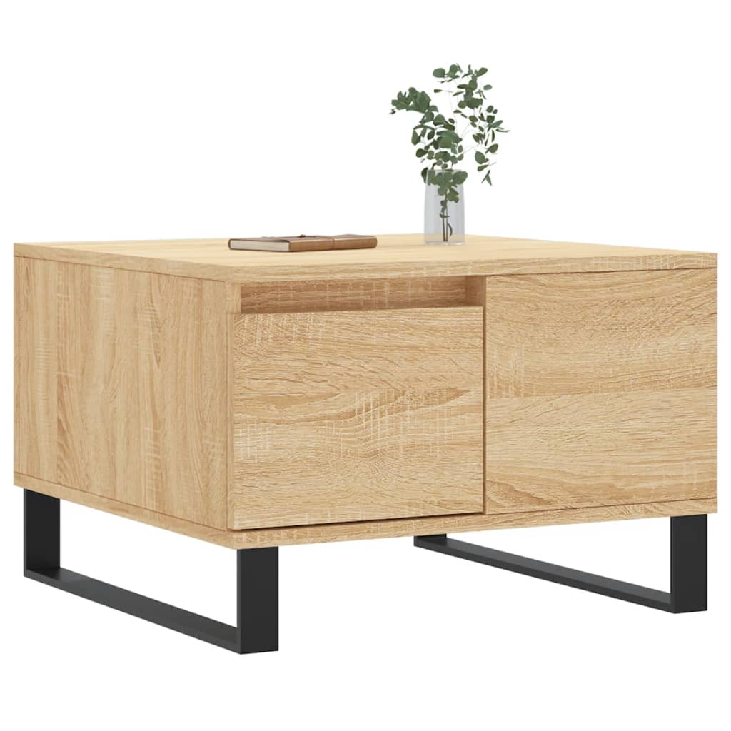 Coffee Table Sonoma Oak 55x55x36,5 cm Engineered Wood