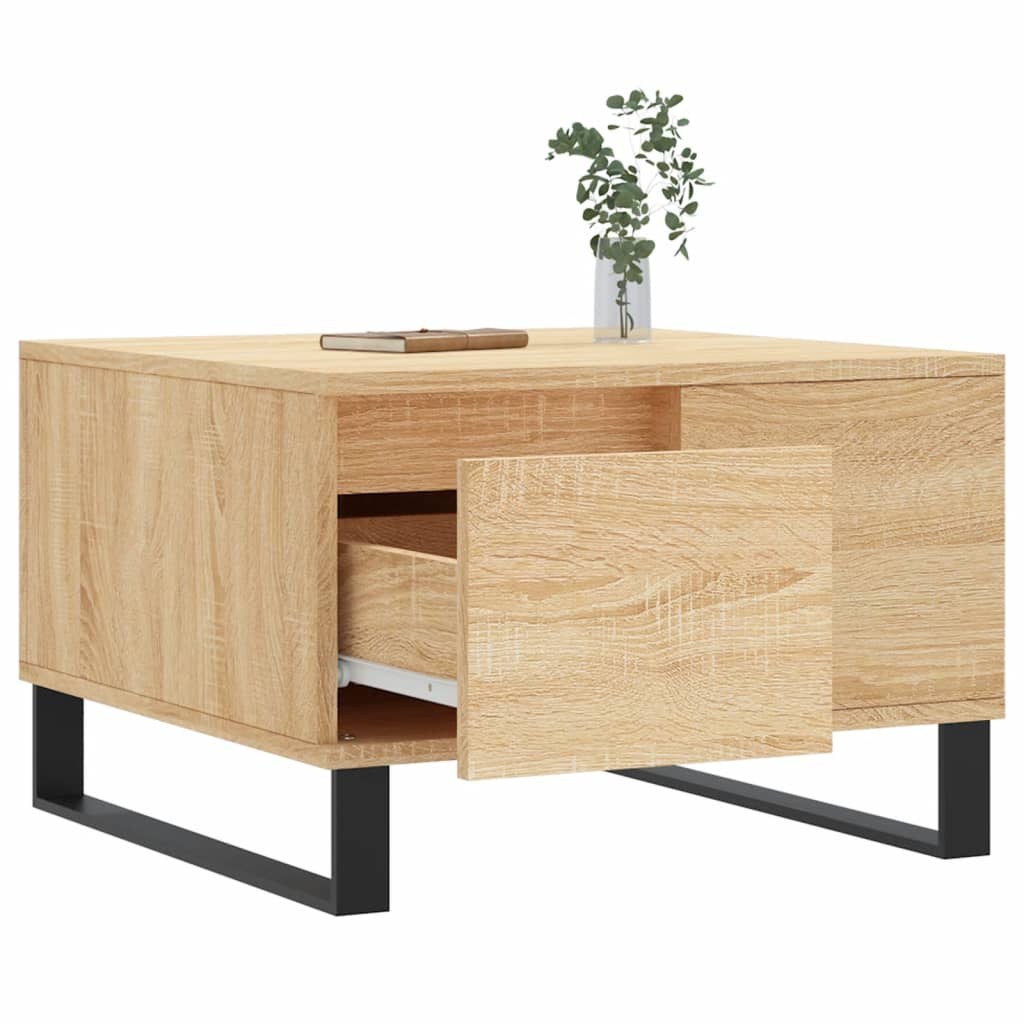 Coffee Table Sonoma Oak 55x55x36,5 cm Engineered Wood