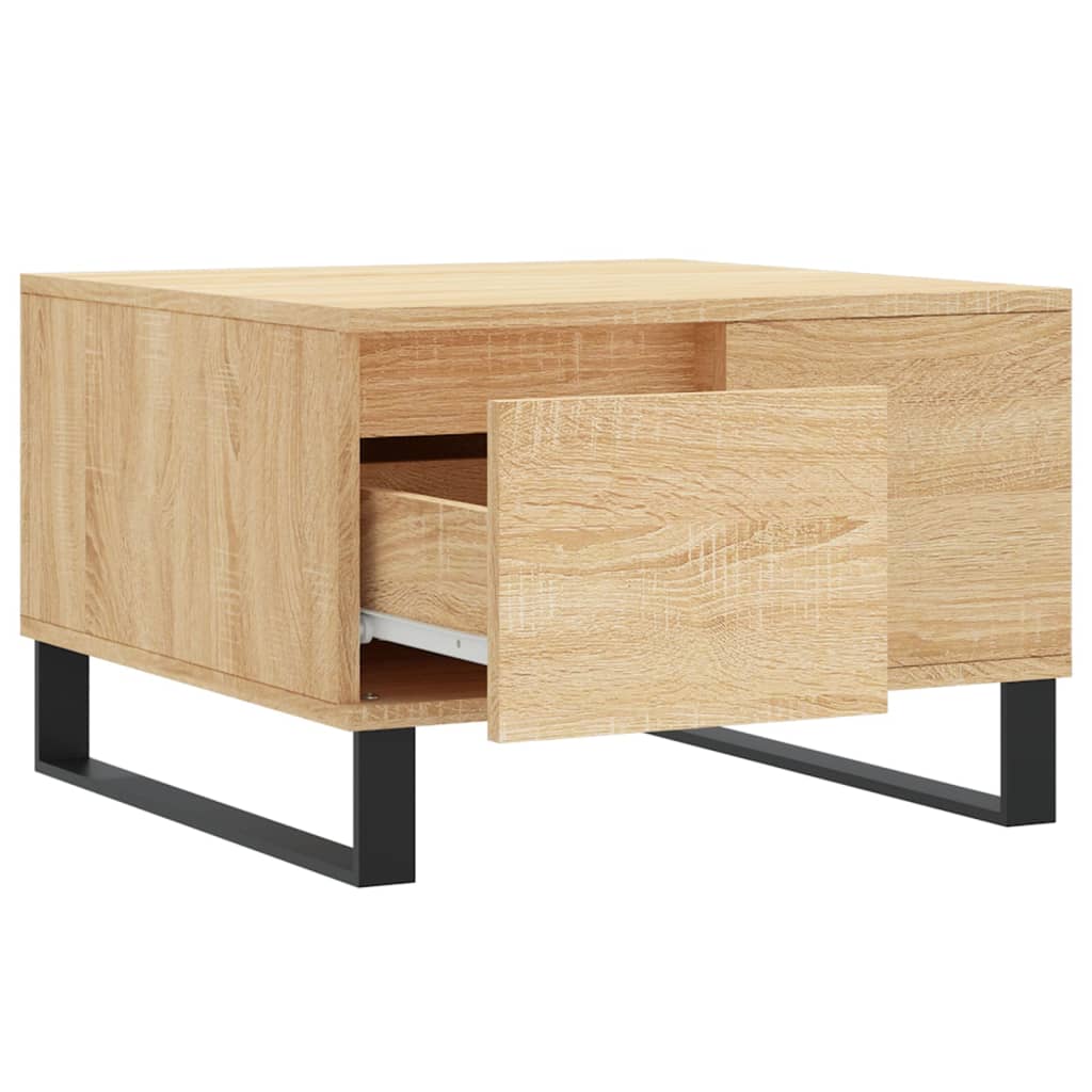 Coffee Table Sonoma Oak 55x55x36,5 cm Engineered Wood