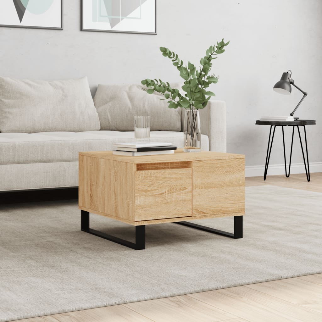 Coffee Table Sonoma Oak 55x55x36,5 cm Engineered Wood