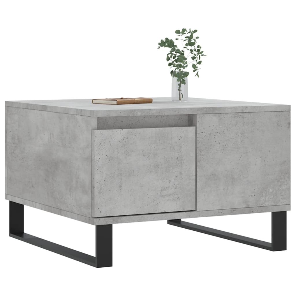 Coffee Table Concrete Grey 55x55x36,5 cm Engineered Wood