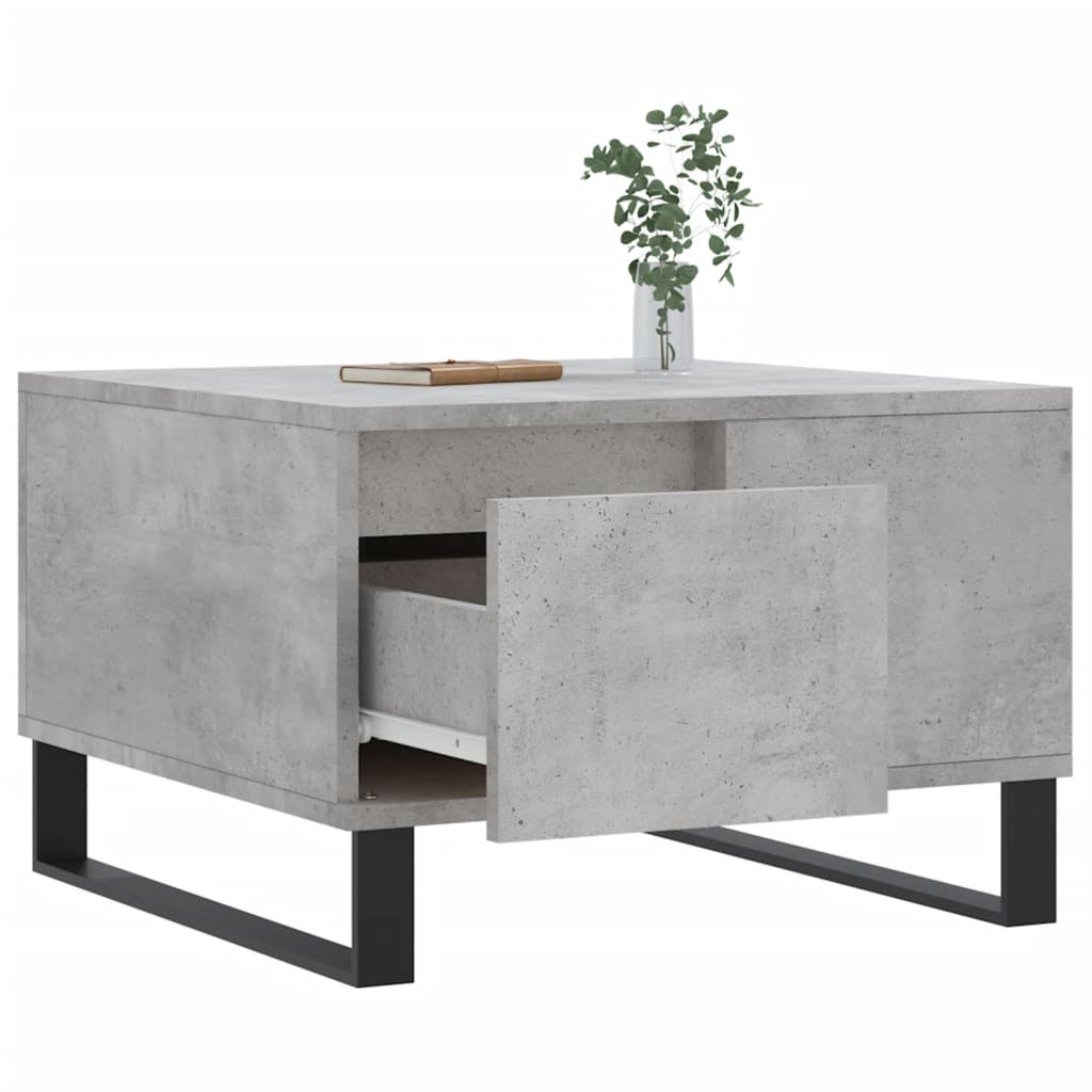 Coffee Table Concrete Grey 55x55x36,5 cm Engineered Wood