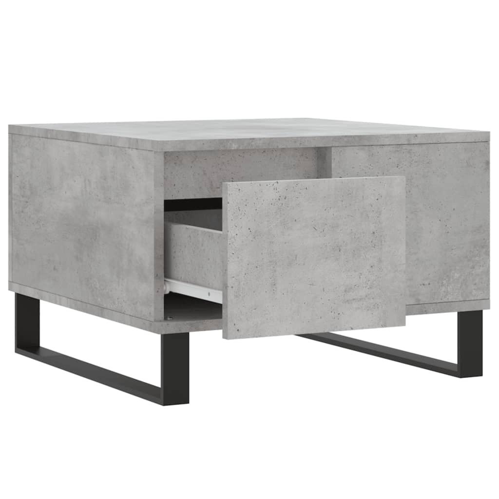 Coffee Table Concrete Grey 55x55x36,5 cm Engineered Wood