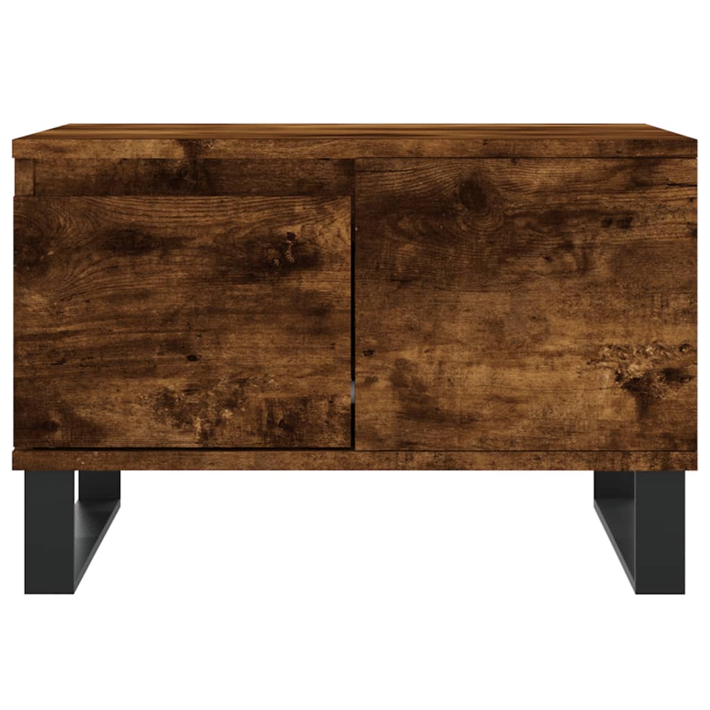 Coffee Table Smoked Oak 55x55x36,5 cm Engineered Wood