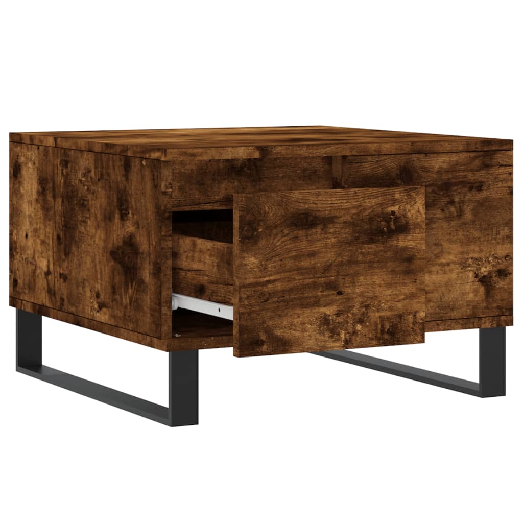 Coffee Table Smoked Oak 55x55x36,5 cm Engineered Wood
