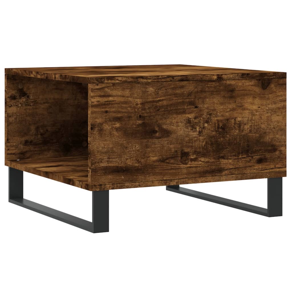 Coffee Table Smoked Oak 55x55x36,5 cm Engineered Wood