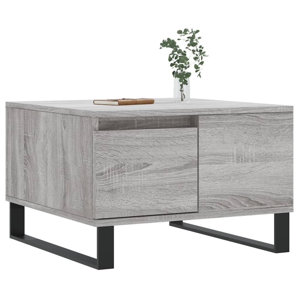 Coffee Table Grey Sonoma 55x55x36.5 cm Engineered Wood