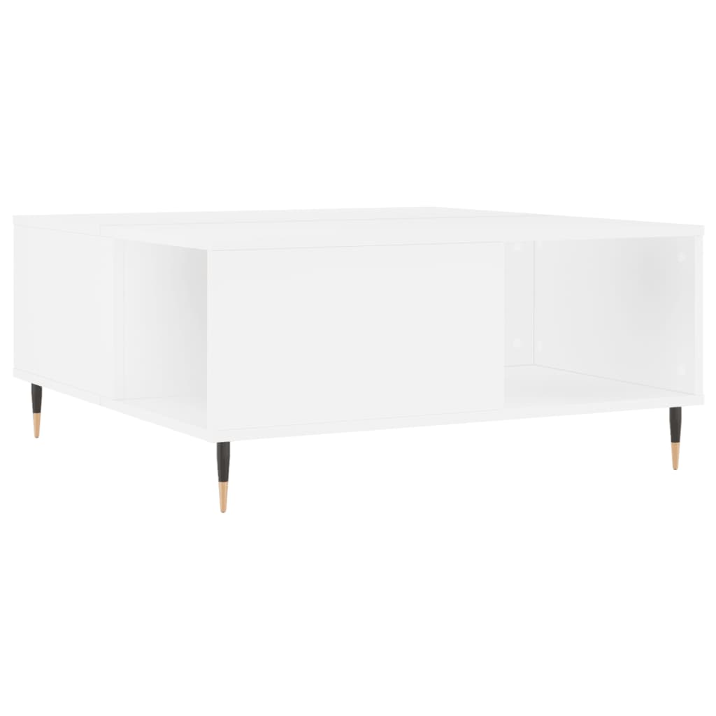 Coffee Table White 80x80x36,5 cm Engineered Wood
