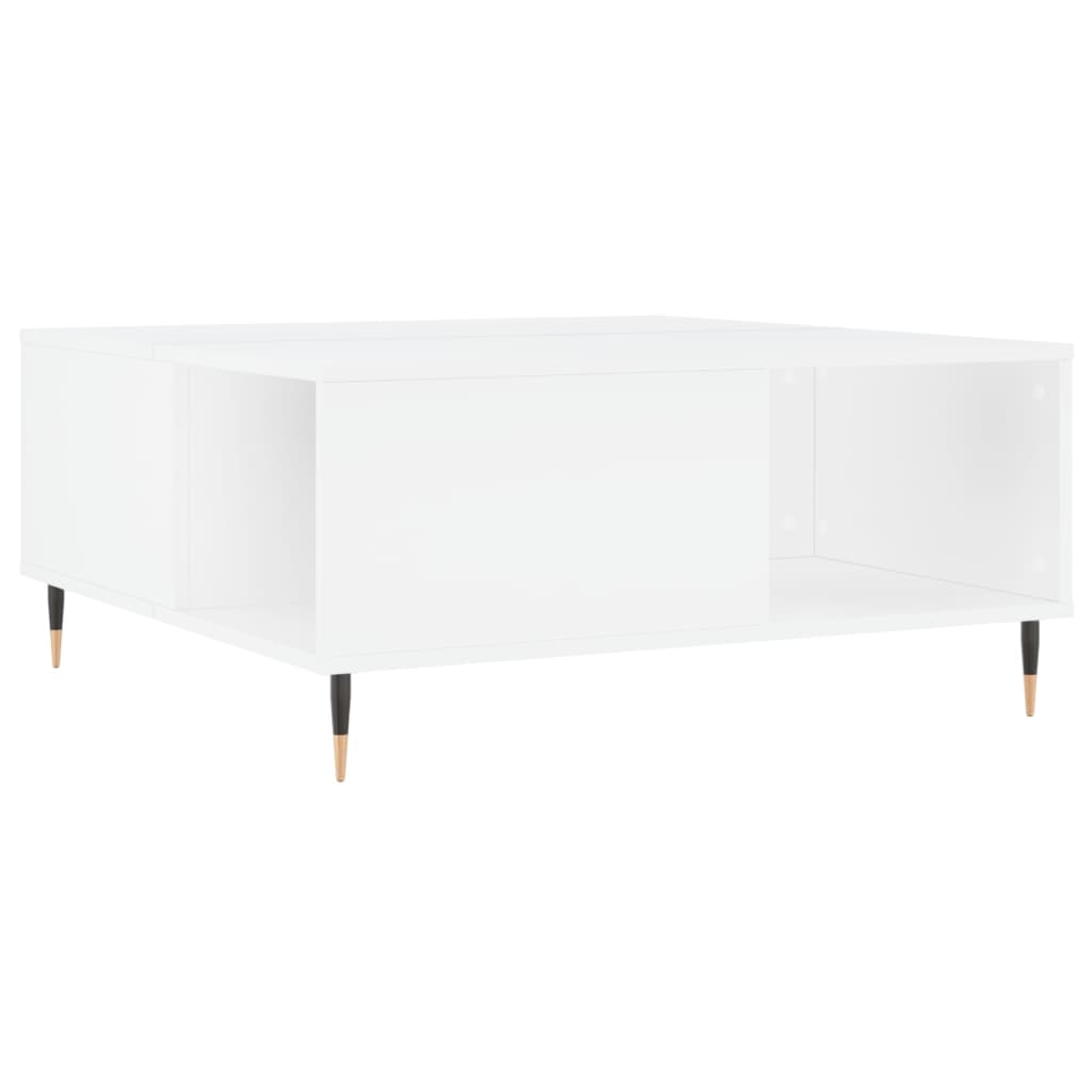 Coffee Table White 80x80x36,5 cm Engineered Wood