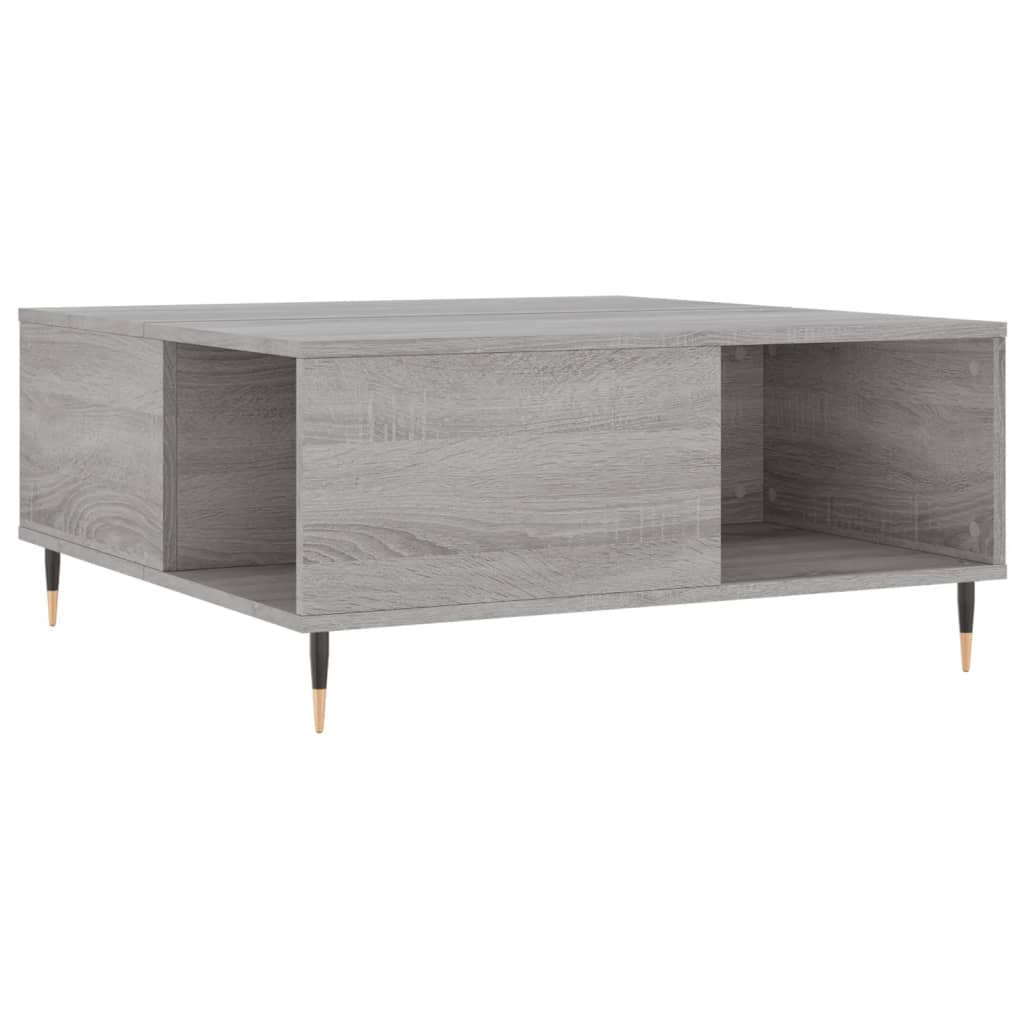 Coffee Table Grey Sonoma 80x80x36,5 cm Engineered Wood